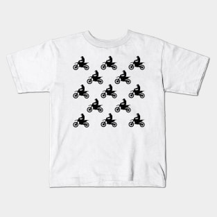 Dirt bike pattern Kids T-Shirt